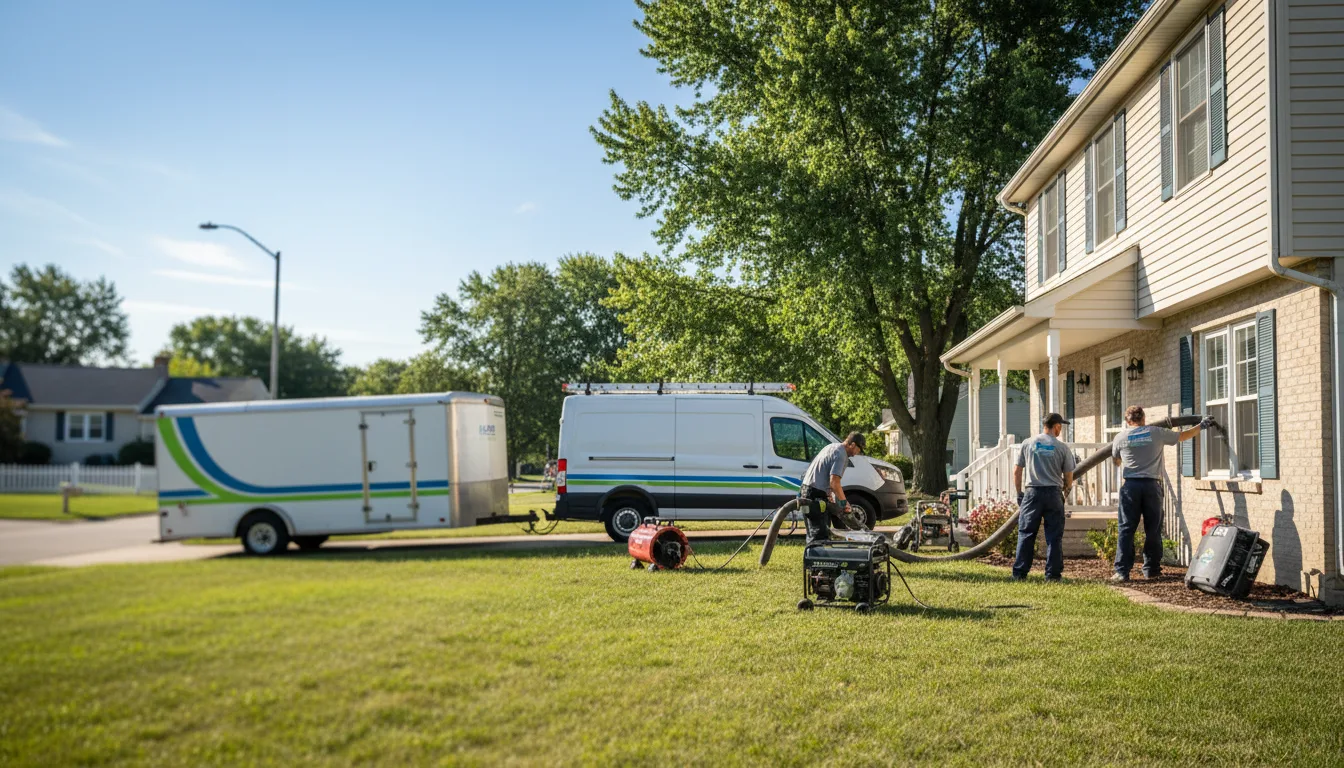 Flooded Basement Restoration And Cleanup With Repair in Gary, MN near me